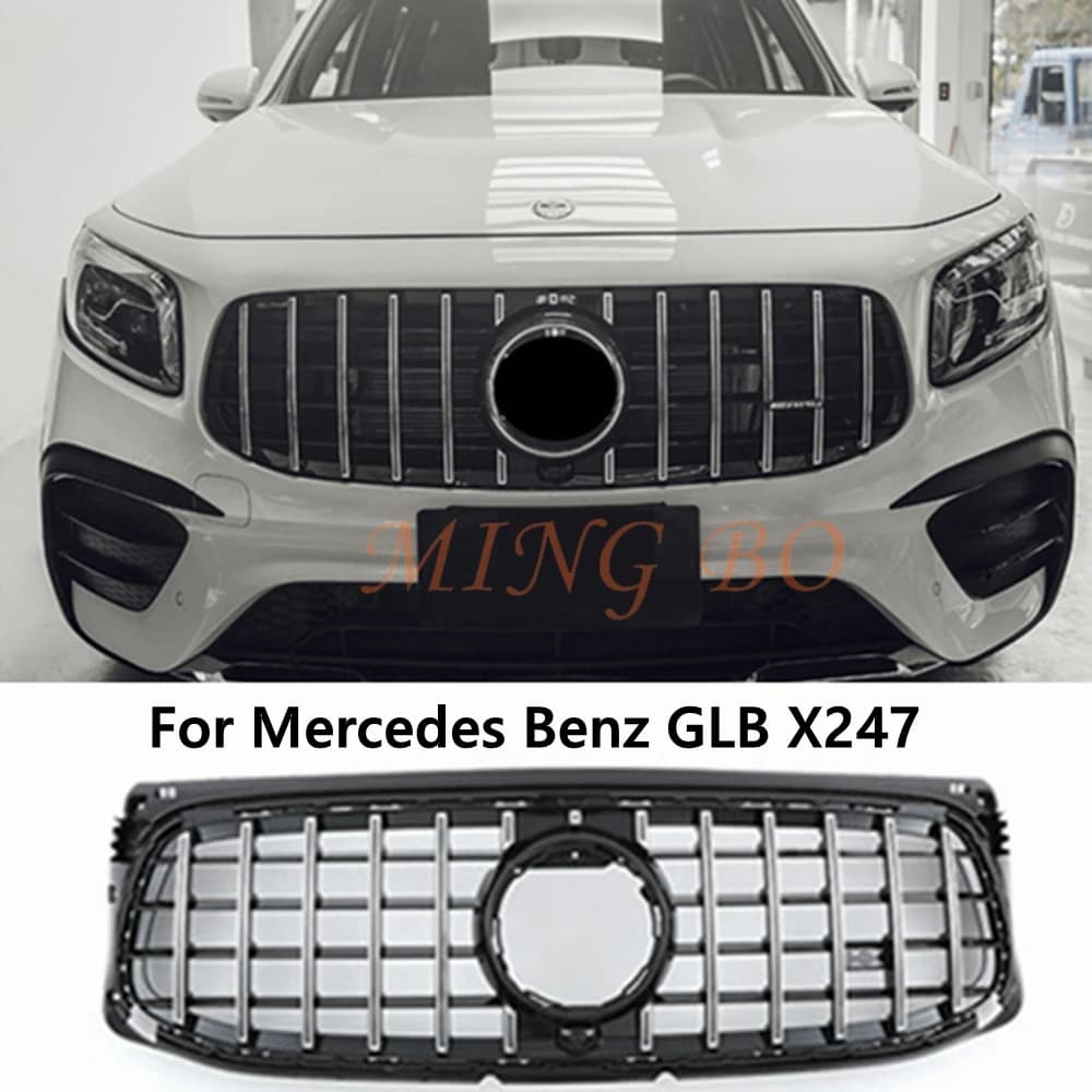 2020+ New X247 GT Grille FOR Mercedes-Benz GLB Class Front Bumper Chrome Black / Black Grille Low Version GLB200
