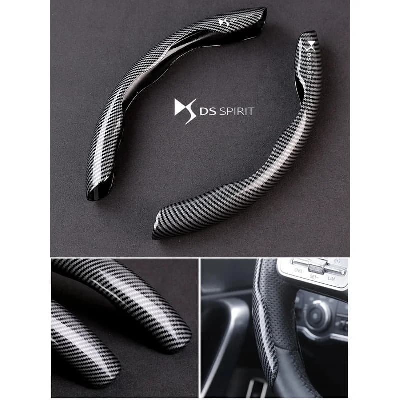 Car Carbon Fiber Texture Steering Wheel Cover For DS DS4S DS5 DS5LS DS3 DS4 DS6 DS7 DS9 X01 D34 B75 D41 B81 X74 X83 Accessories