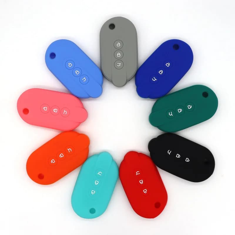 For 2022 Baojun Wuling Hongguang Miniev Macaron Silicone Key Cover Multi colors