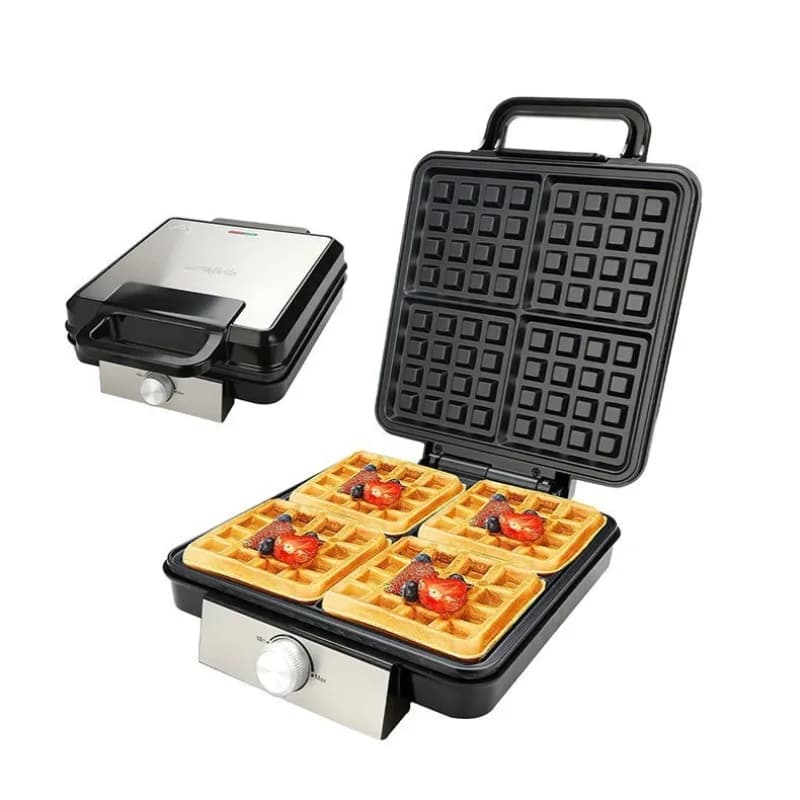 Automatic Veneer Electric Belgian Waffle Maker Mini Toaster Home Breakfast Baking Sandwich Cake