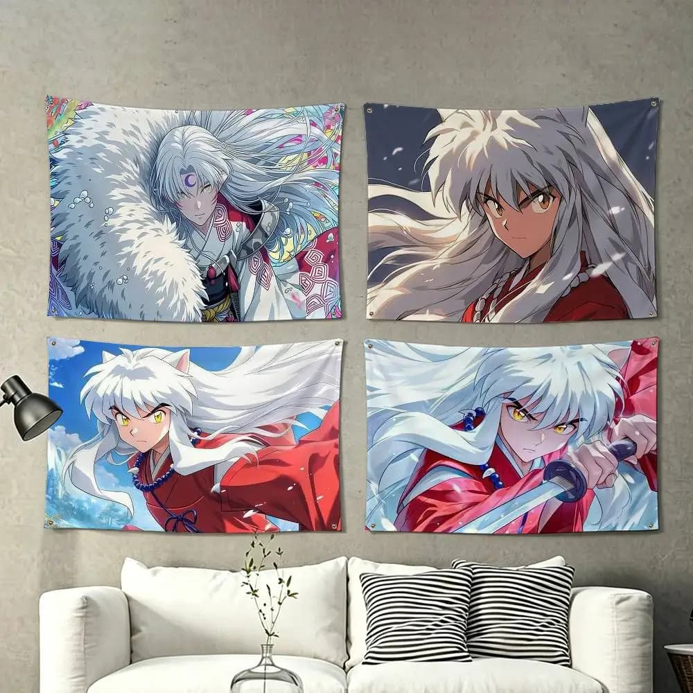 Anime-e Inuyasha  Flag Suitable For Party Club Outdoor Interior Wall Decoration Banner Fans Gift
