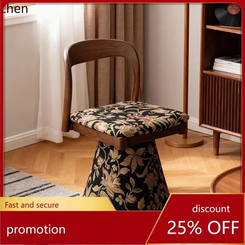 HXL Rotatable Vanity Chair Makeup Stool Vanity Backrest Chair