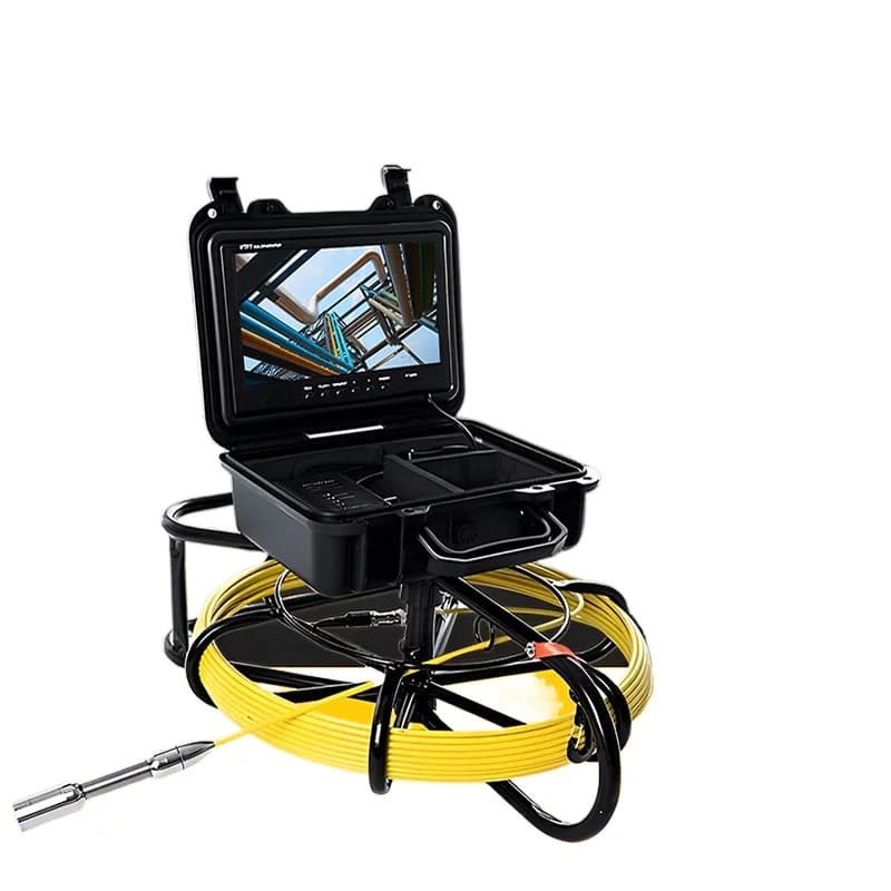 9 inch industrial pipeline endoscope municipal sewer pipe wall detection detector camera HD camera