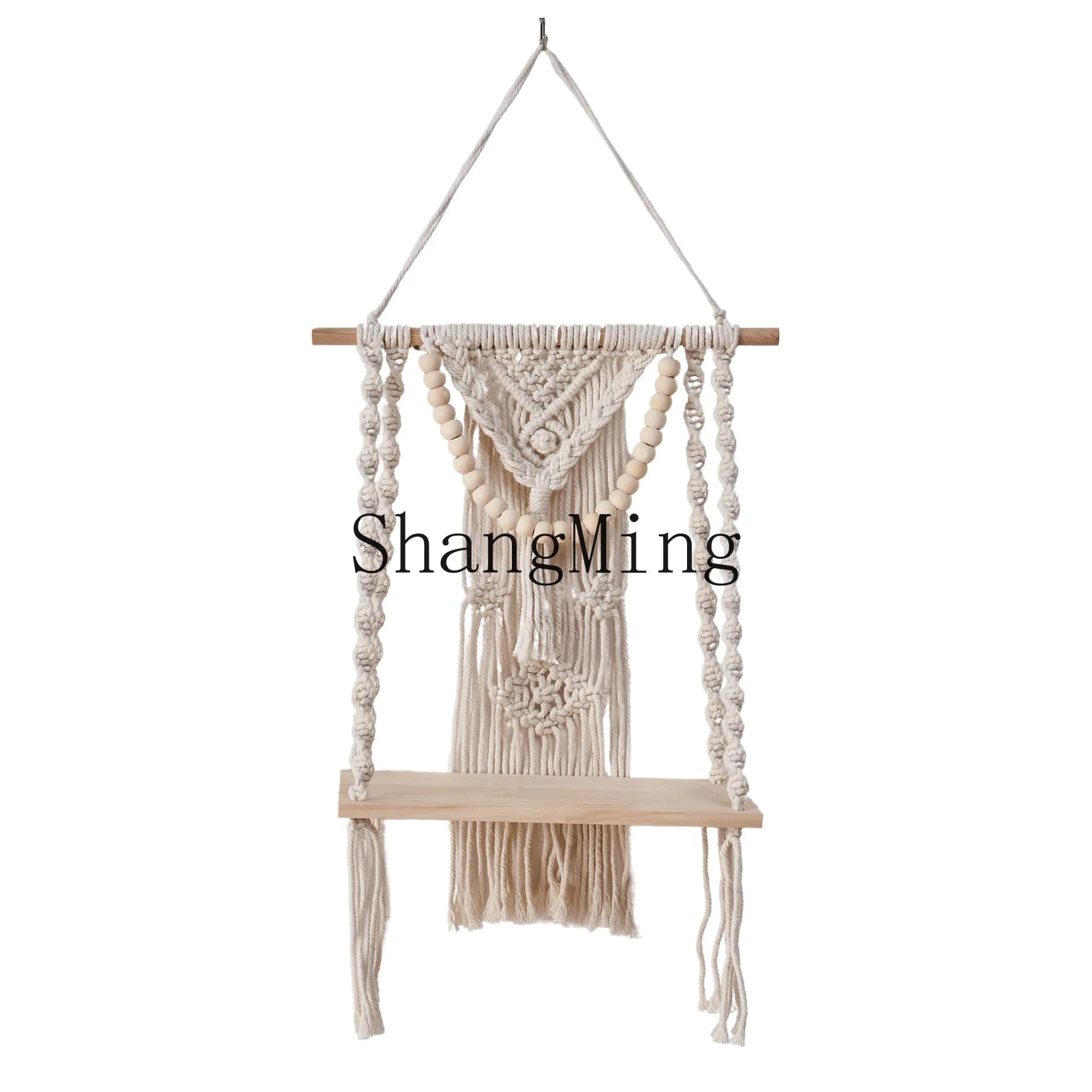 DSA Wall Hanging Shelf, Plant Hanger Wall Decoration Small Single Layer Hanging Lace Wall Hanging Shelf