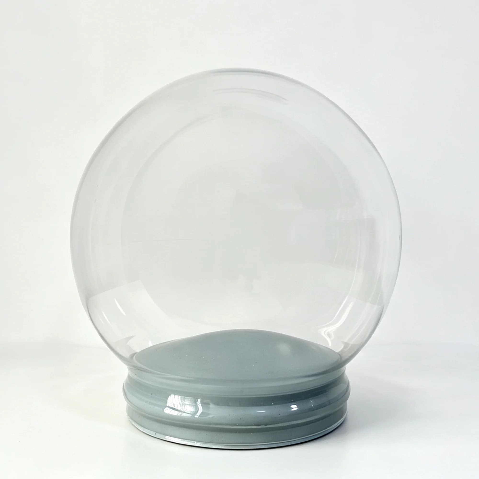 150mm DIY Empty Glass Snow Globe with Rubber Plug Diameter Large DIY Gift Snow Ball Accessories