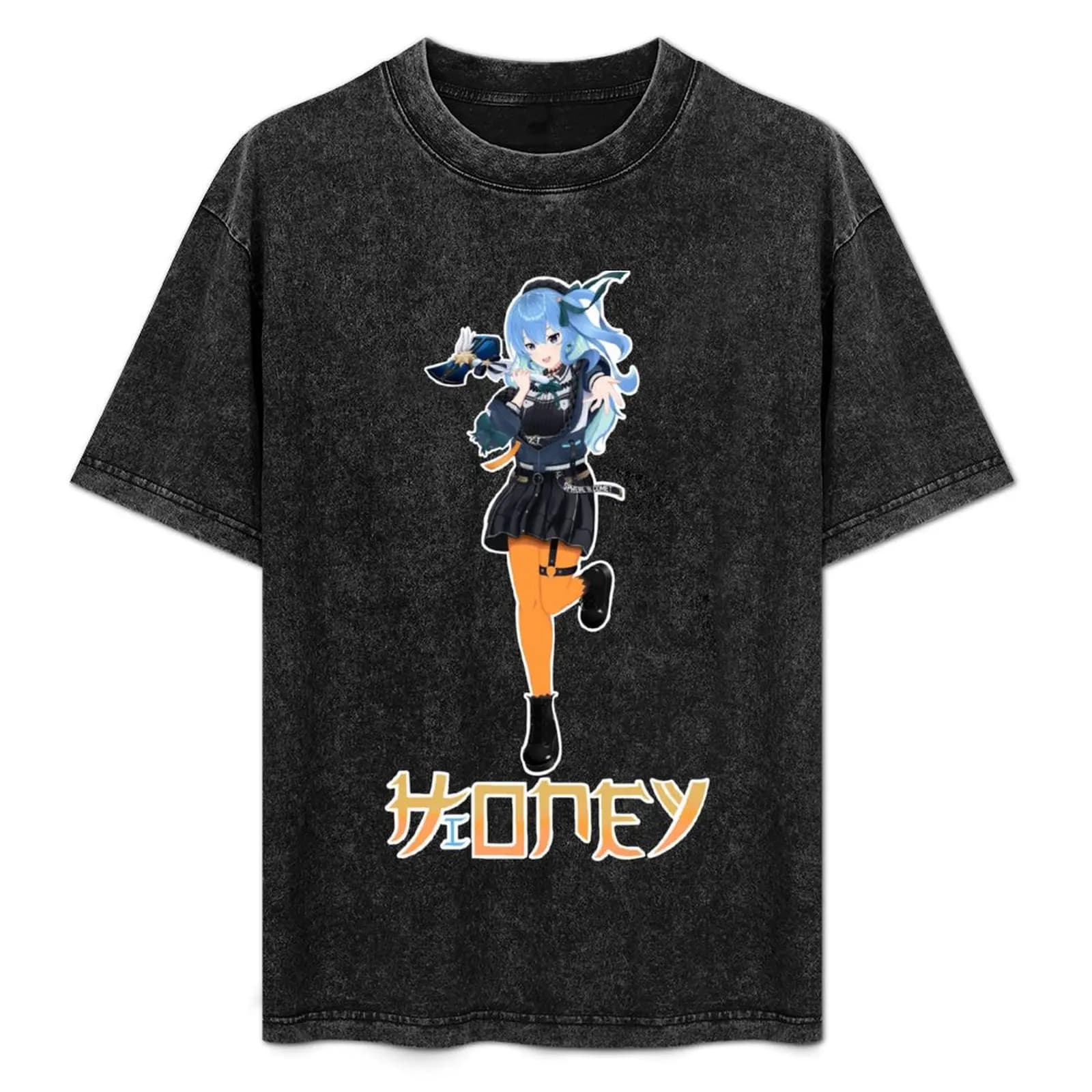 Hoshimachi Suisei (HiHoney) T-Shirt plus size tops baggy shirts valentines boutique clothes Anime t-shirt clothes for men