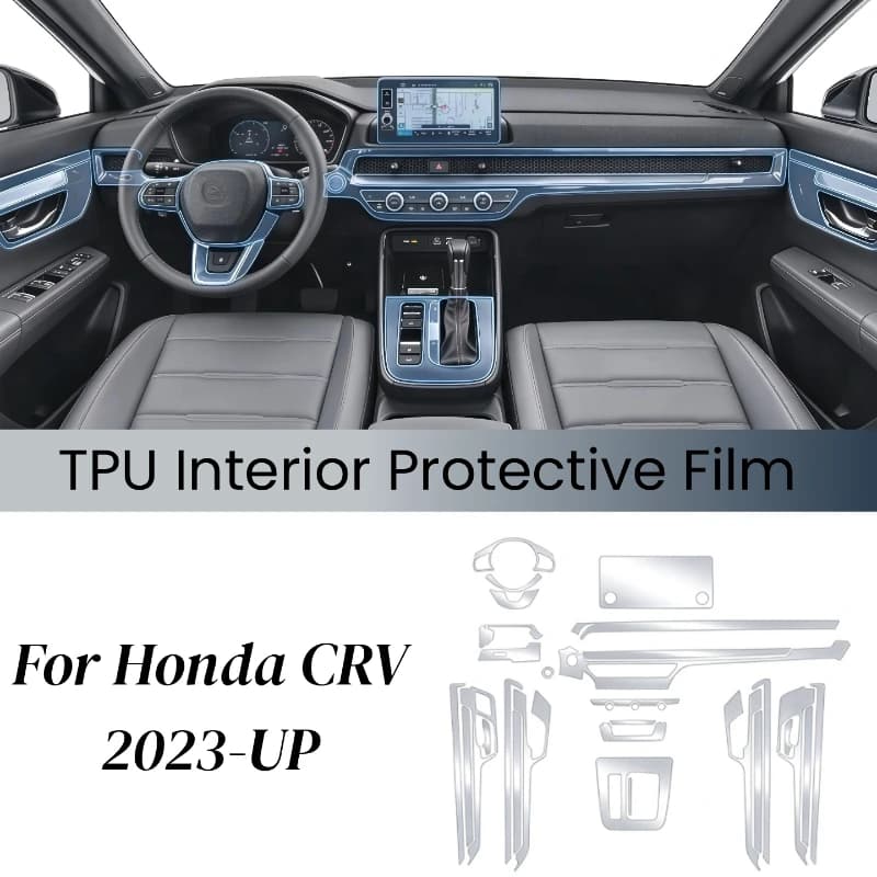 For Honda CRV CR-V 2024 2025 Auto Central Control Screen TPU Navigation Interior Clear Protection Film Anti-Scratch Accessories