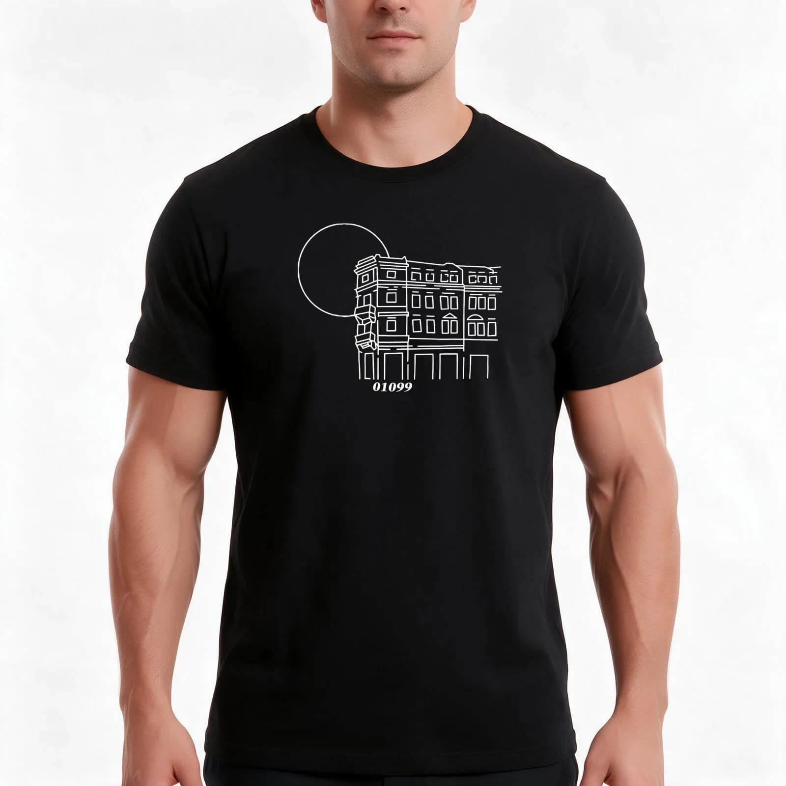 01099 T-Shirt Summer Casual Cotton Tee, Oversized Streetwear Tops, Vintage Graphic Print, Loose Fit Short Sleeve, 100% Cotton