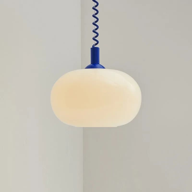 Stretchable chandelier dopamine color creative dining table Korean atmosphere light bar window glass chandelier