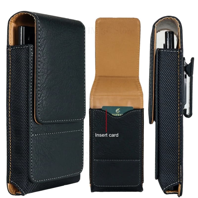Vertical Leather Magnetic Case For Samsung S26 Ultra S25 Edge S25FE S24 S23 S22 S21 Plus 360° Belt Clip Phone Bag Waist Pouches