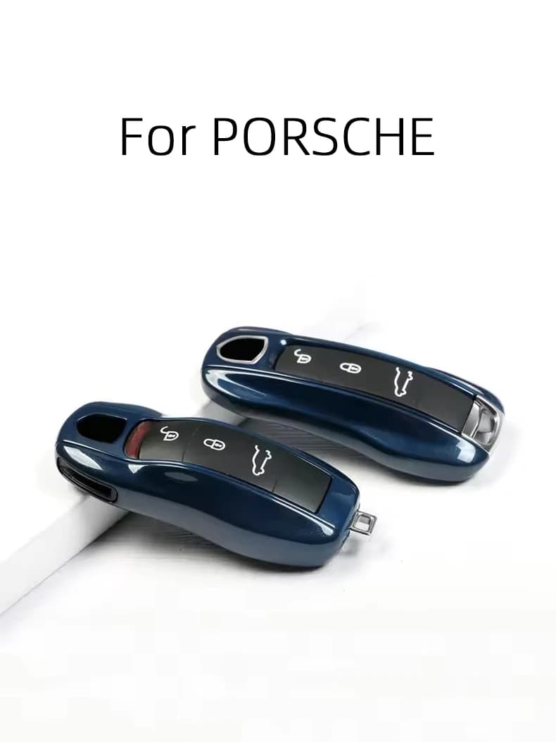 3 4 Button Midnight Blue For Porsche Panamera Macan Cayenne Cayman Boxster 911 9ya 971 Remote Car Key Case Cover Fob Accessories