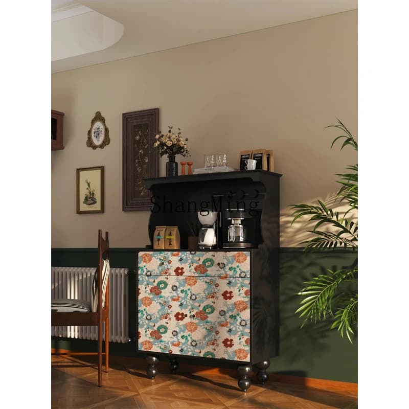 SM solid wood multi-functional locker light luxury design sense living room bedroom storage removable chest