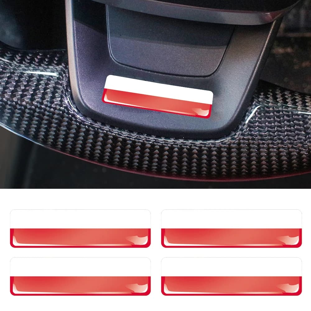 Poland Flag 3D Epoxy Resin Decorate Car Sticker Car Window Buttons Steering Wheel Center Console Panel Motorcycle Fuel Tank