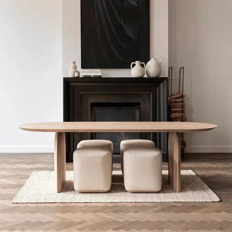 mDining Room Wooden Solid Wood Table Rectangular Solid Wood Dining Table l