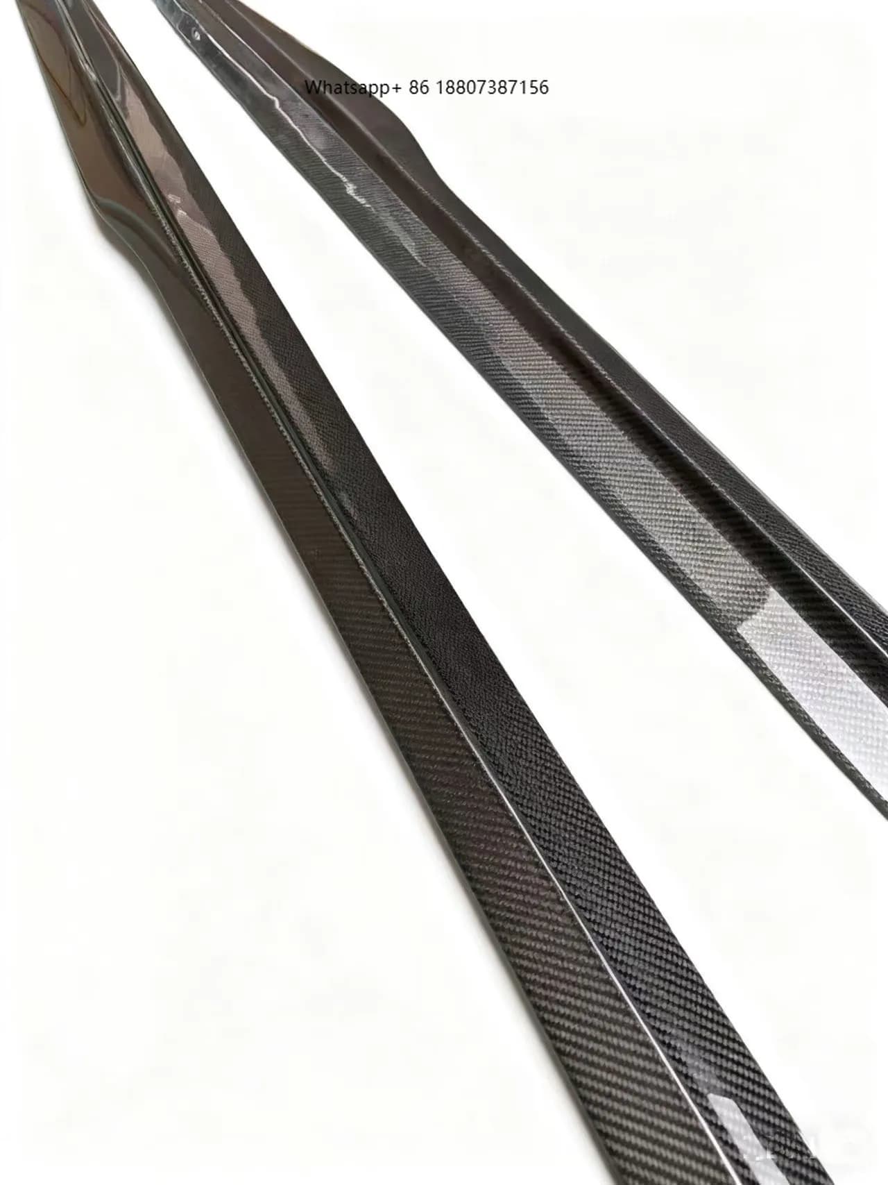 For M3 M4 F80 F82 Carbon Side Skirt Bumper with Exhaust Cut-Outs New Condition Bolt-On Universal Fitment