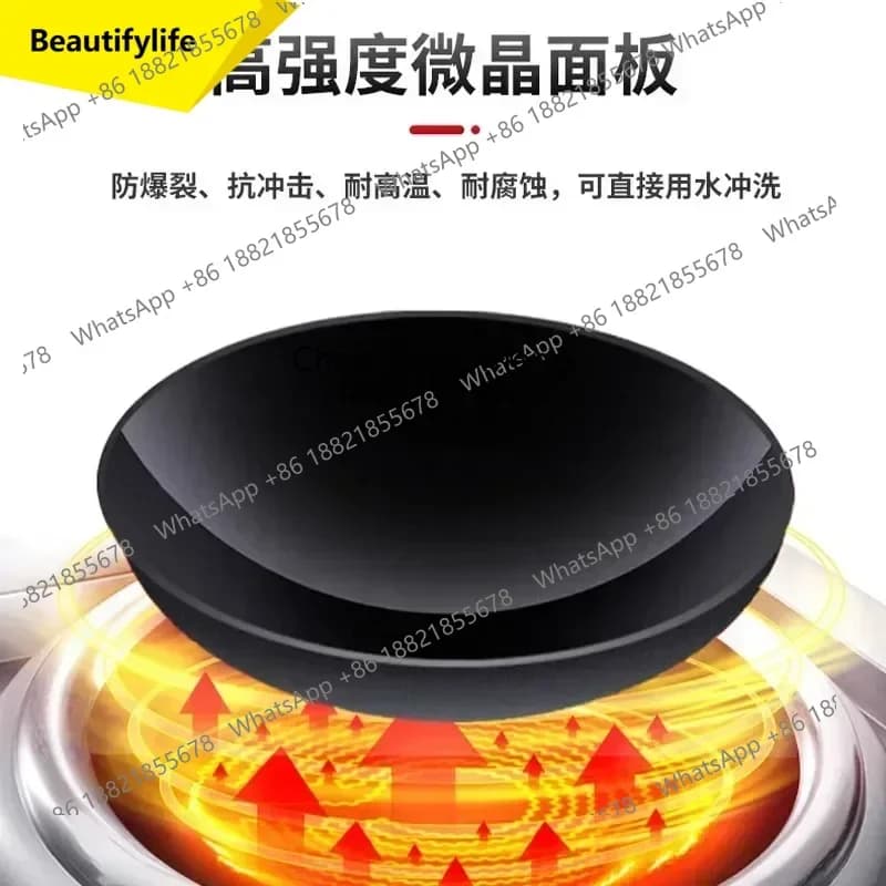 ss 8617  New High-power concave induction cooker commercial frying stove large pot stove canteen single double head large frying