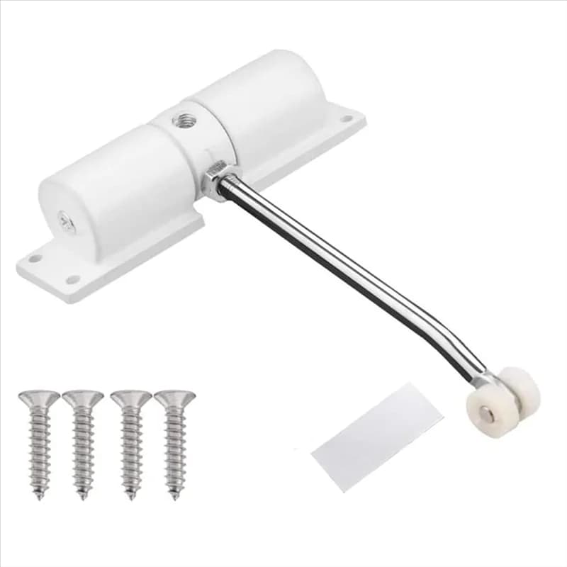 Automatics Doors Closers Whites Zincs Alloys Safetys Springs Doors Closers Adjustables 30 Kg Closings Doors Hinges