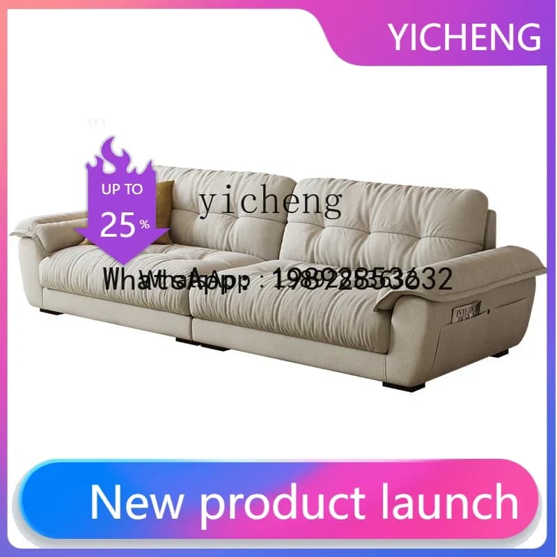 LYY   minimalist cat scratching cloth sofa sailing super wide large seat deep sofa living room down sofa