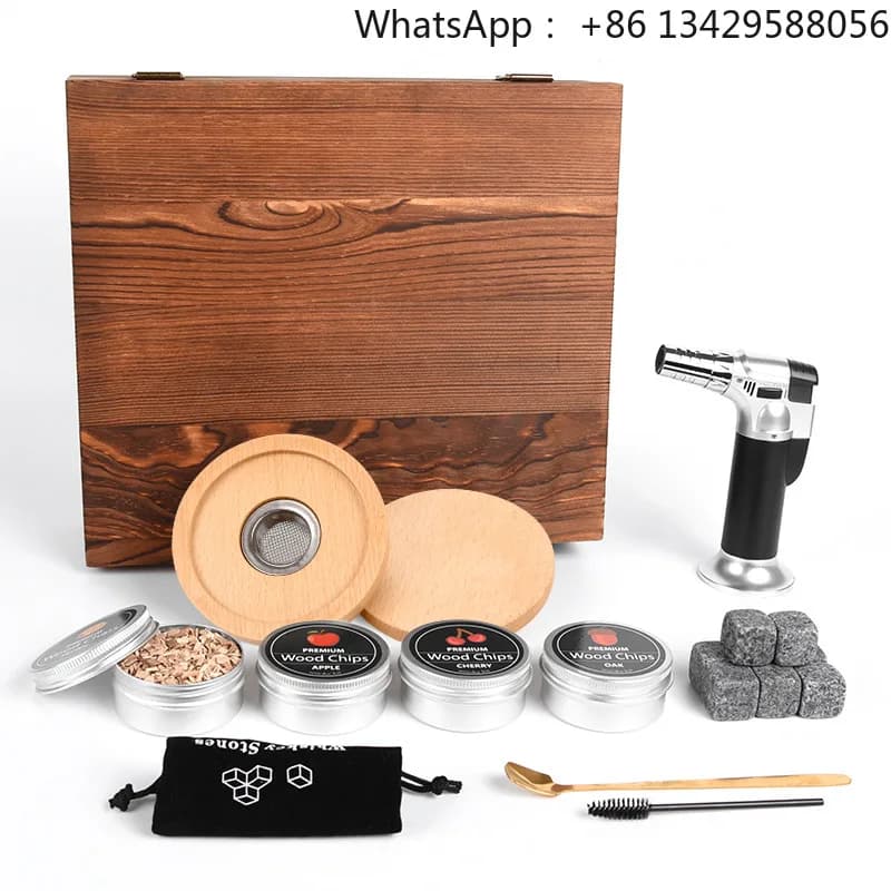 Beech Gift Box Cocktail Cigarette Box Set for Gifts and Bars
