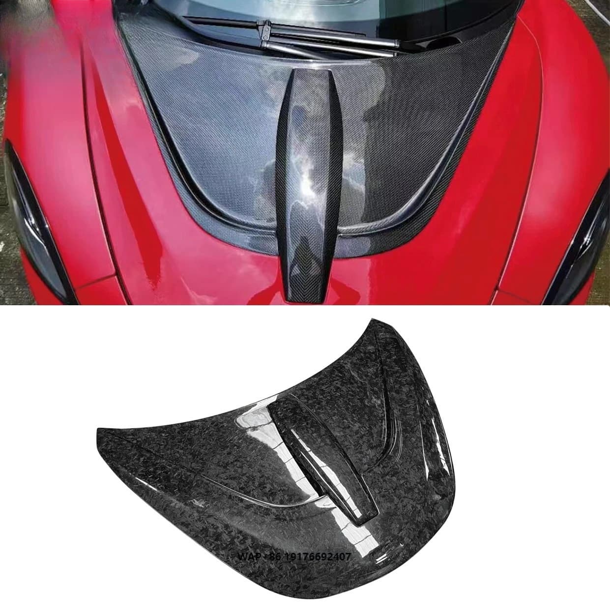High Quality Forged Carbon Fiber Hood for McLaren 540c 570s 600LT N Style Engine Cover Bonnet Body Kit Accessories