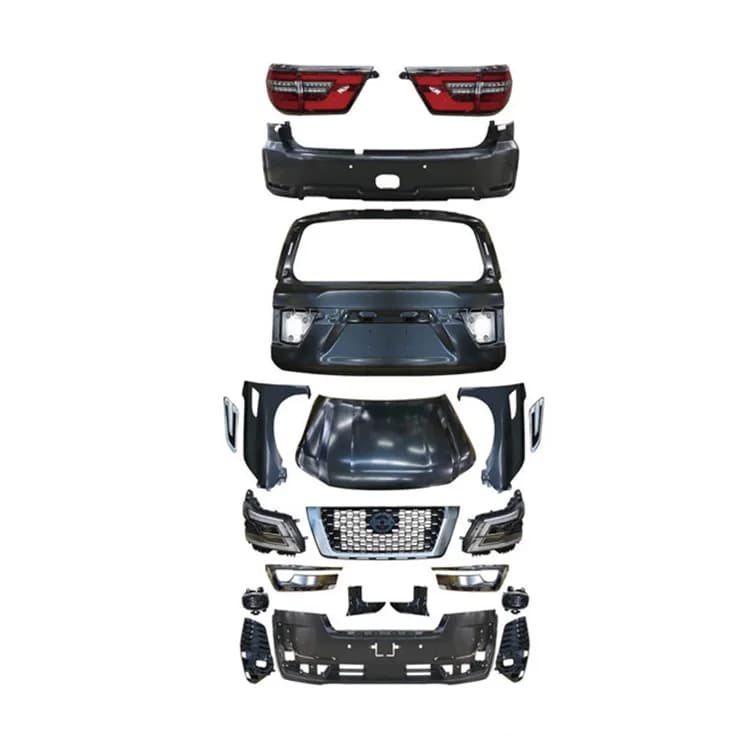 Car Accessories 2022 Platinum Upgrade Kit RSS Style Body Kit Facelift Bumper Front Grille Body Kits for Nissa Partol Y62