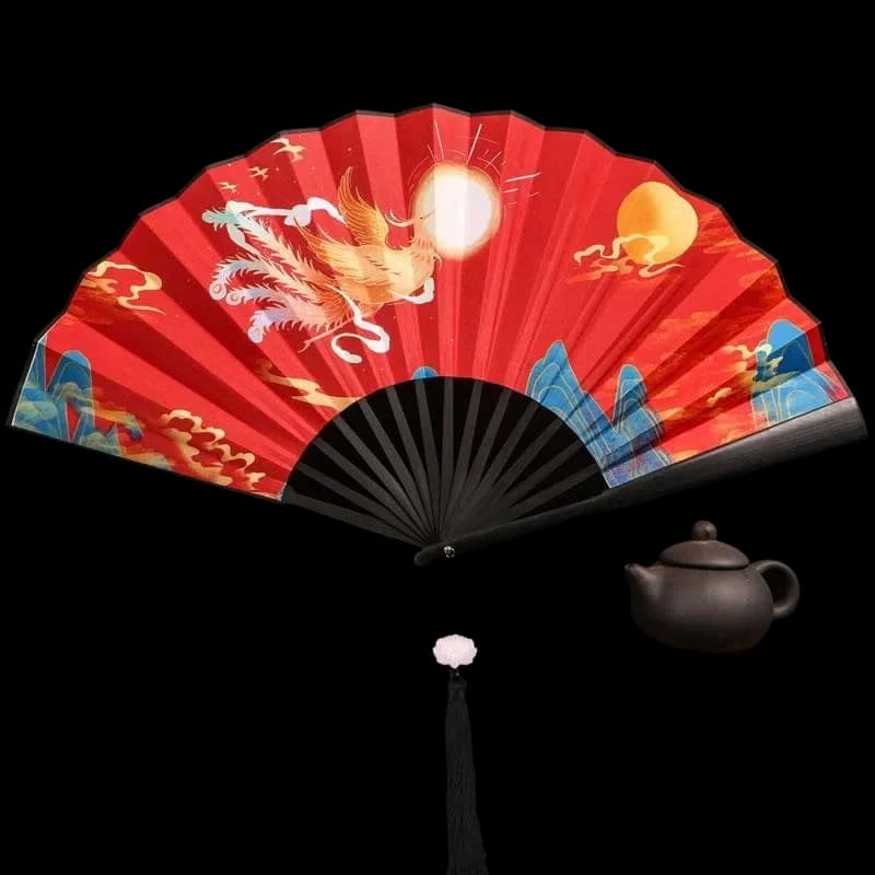 Ancient Style Men Folding Hand Fan Girl Women Lady Summer Hanfu Fan Portable Stage Decoration Props Dancing Fan Catwalk Fan Gift