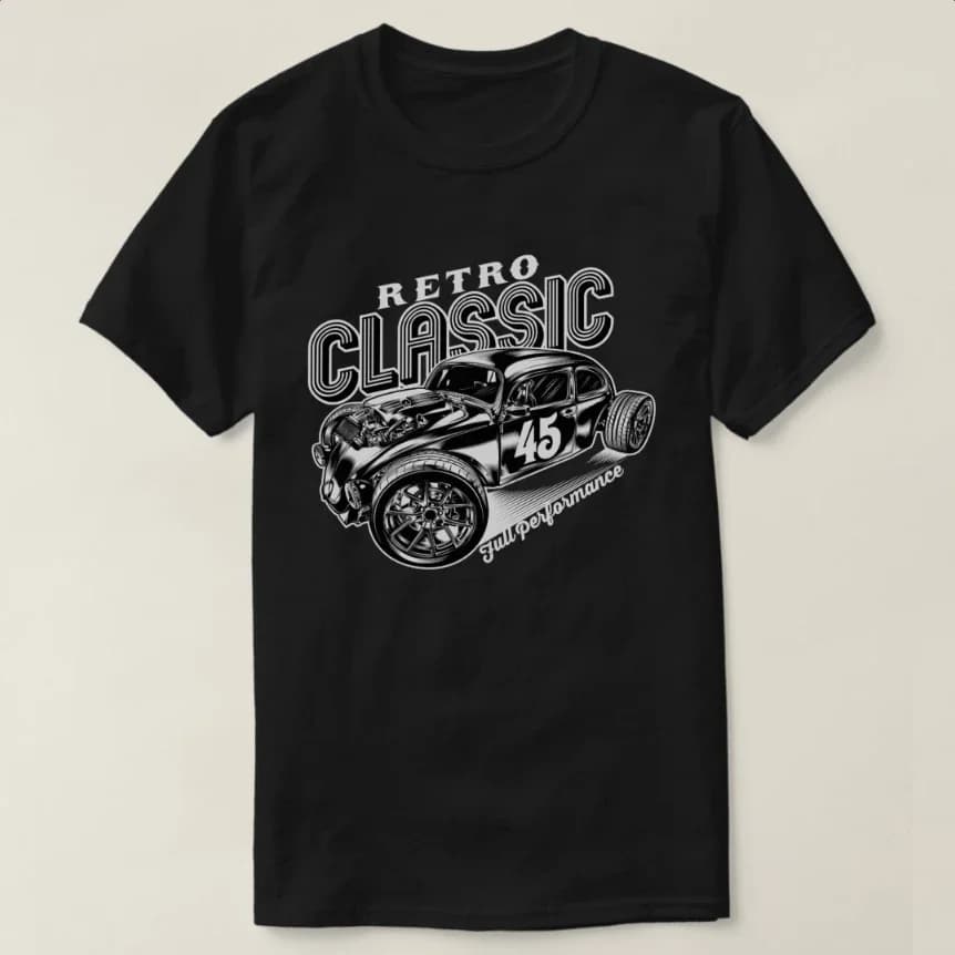 Classic German Hot Rod Full Performance Racer Vintage Car T-Shirt 100% Cotton O-Neck Short Sleeve Summer Casual Mens T-shirt