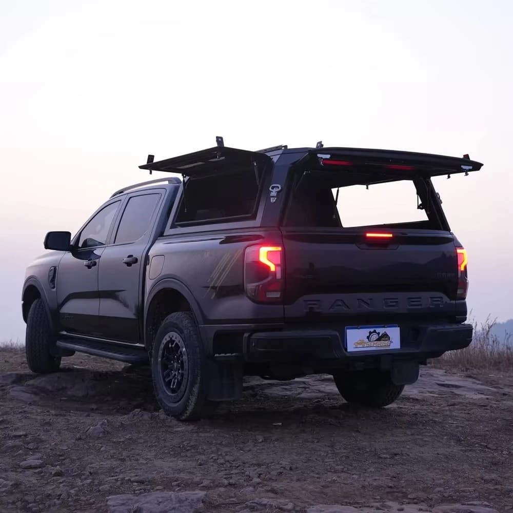 Wholesale Retractable Locking Waterproof Aluminum Alloy Hardtop Canopy Cover for Pickup Trucks with 300KGS Capacity