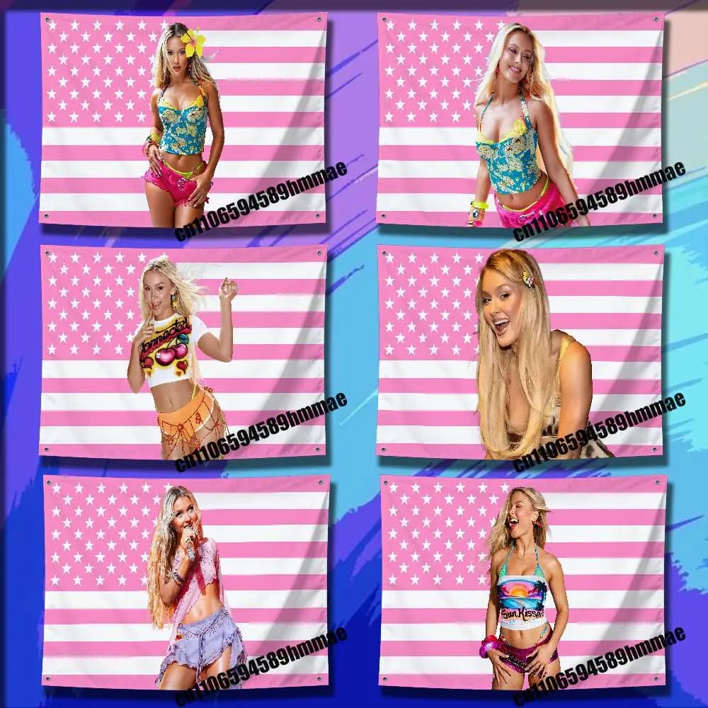 For Zara Larsson Midnight Sun Girls Trip Flag 50*70cm 60*90cm 80*120cm 100*150cm 150*200cm Camp Wall Banner Tapestry Cover