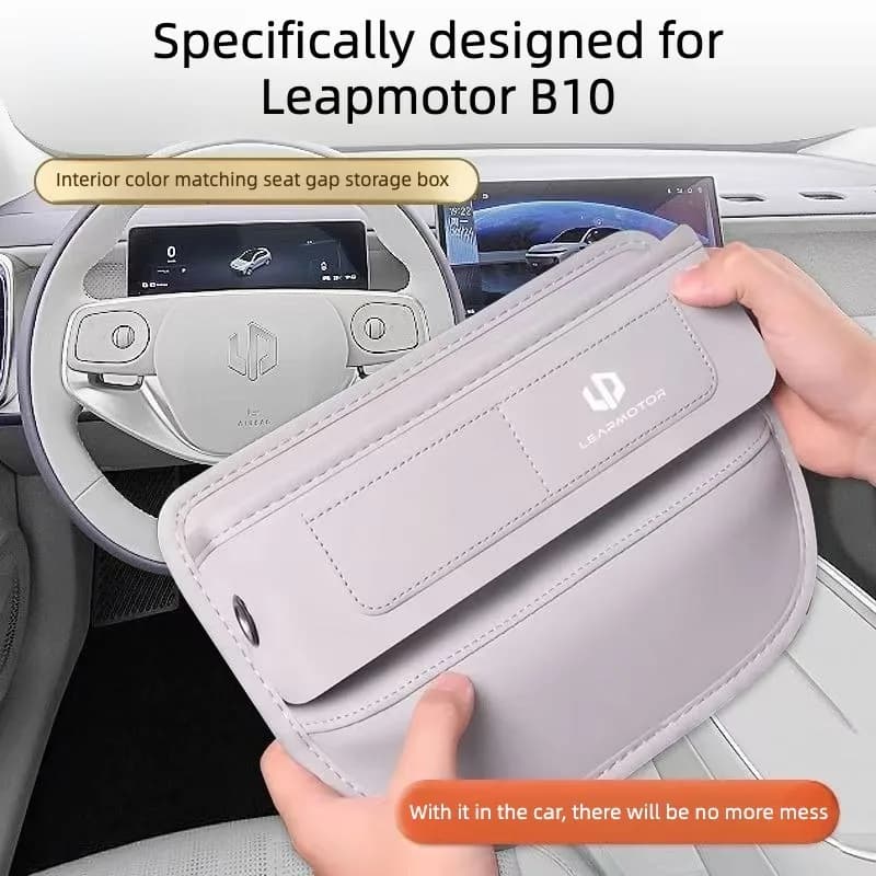 For Leapmotor B10 2025 2026 Front Seat Gap Storage Box Armrest Box Gap Plug Storage Box Automotive Interior Modify Accessories