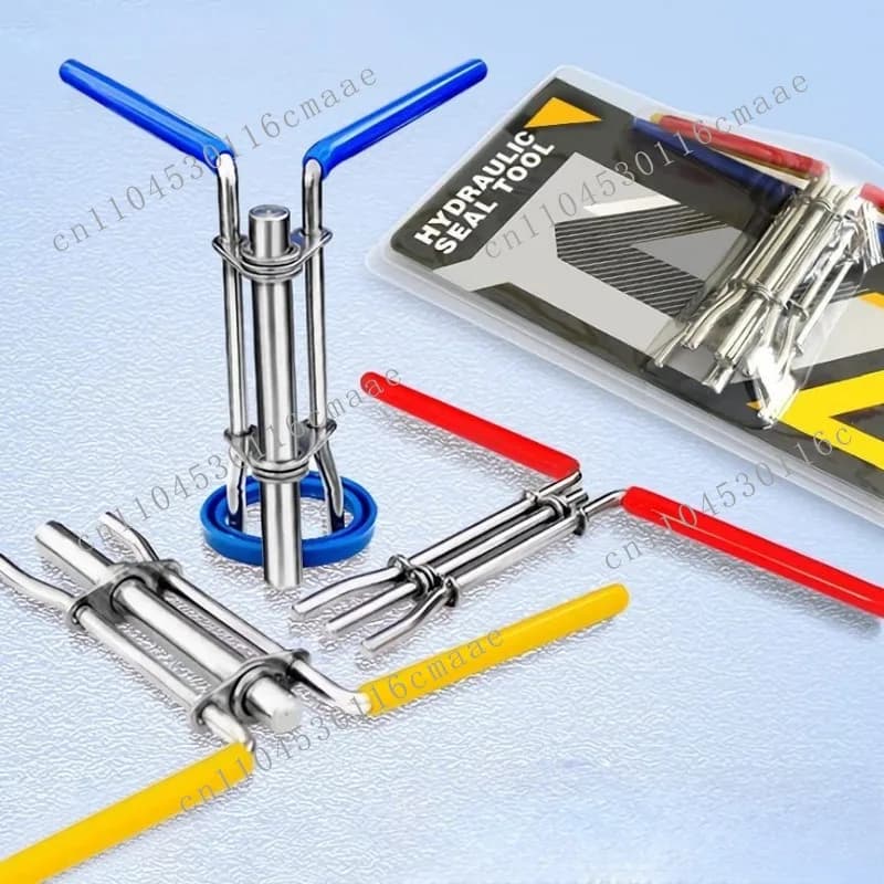 Upgraded Version J05321 U-shaped Cup Rod Hydraulic Seal Piston Repair Kit Installation Tool 3-piece Set