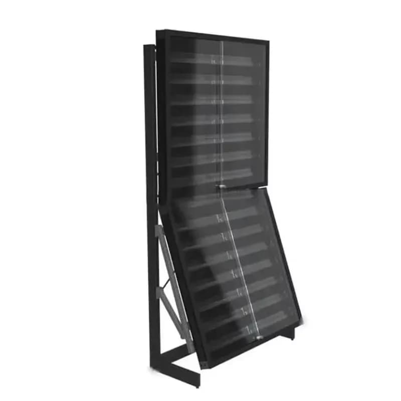 Factory Clear Glass Metal Trading Card Display Cabinet Collectible Baseball Sports Card Case Glass & Metal Display Rack