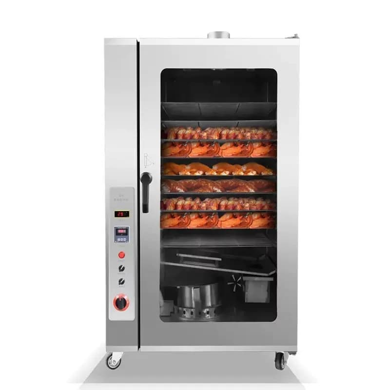 Grab Fully Automatic Large Commercial Gas Smoke Stove Dryer Dried Smoked Beans Smoked Chicken Stove Smoked Bacon Sausage Meat