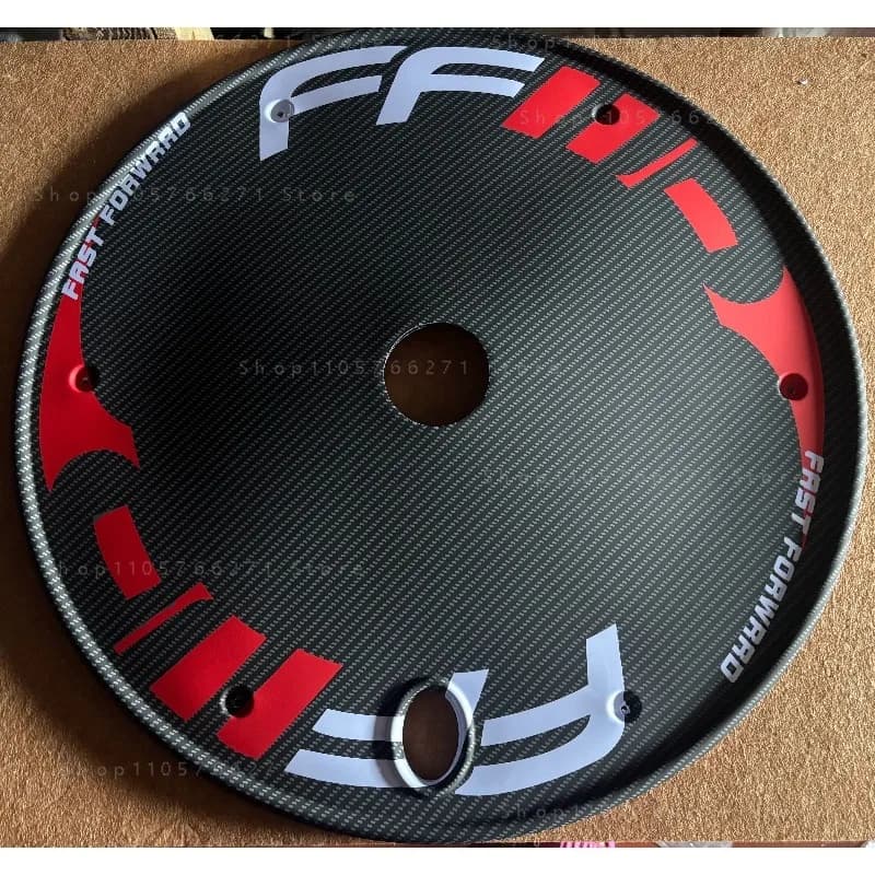 700C Fixed Gear Wheel Covers - Full Carbon Fiber Look Disc Wheel Covers for Road Bikes, Unisex Single Speed Fixie Accessories