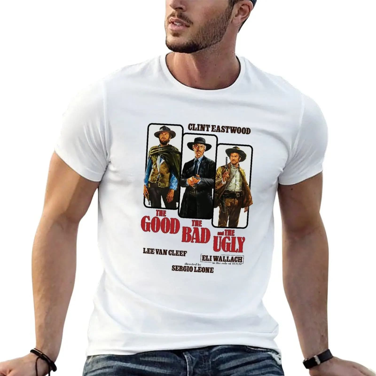 Good Bad Ugly T-Shirt graphics anime clothes mens plain t shirts