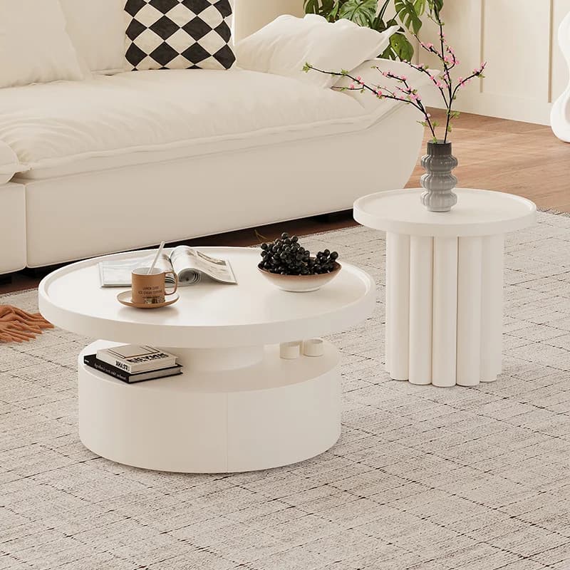 For Designer Nordic Coffee Table Space Saving Luxury Living Room Decor Side Table Modern Aesthetic Mesa Centro Salon Furniture