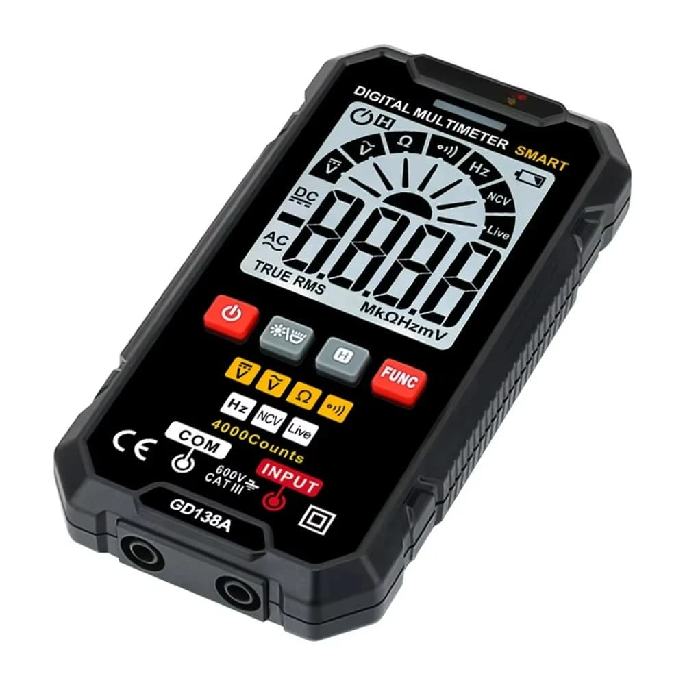 Smart True RMS Digital Multimeter 4000 Counts  AC DC Voltage Ammeter Current Ohm Precision Multimeter