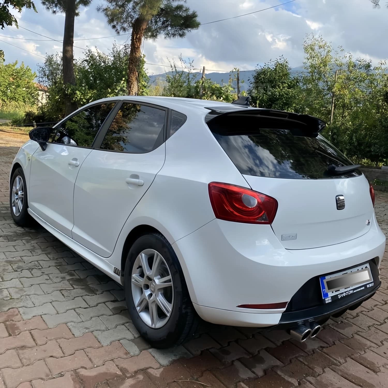 Gloss Black Car Rear Roof Spoiler Wings For Seat Ibiza MK4 6J 5-Door TSI TDI FR Hatchback 2008-2017 Tuning Spoiler Wings Bodykit