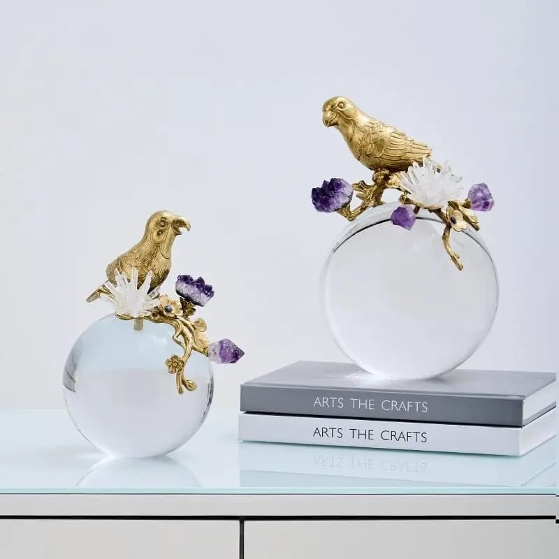 Ornament living room home wine cabinet decoration American brass home high-end handicraft decoration