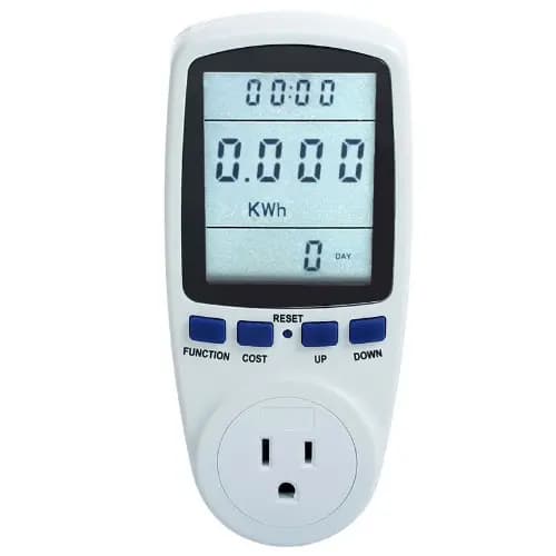 Power Monitors with Digital LCD Powers Meters Plug Household Energy Watt-Volt-Amps KWh Consumptions Analyzers