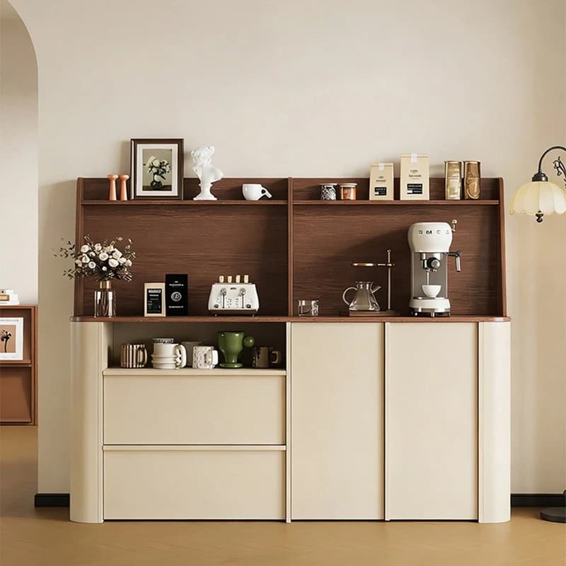 Arc cream antique style cabinet  wall integrated living room display cabinets storage cassettiera stanza da letto home furniture