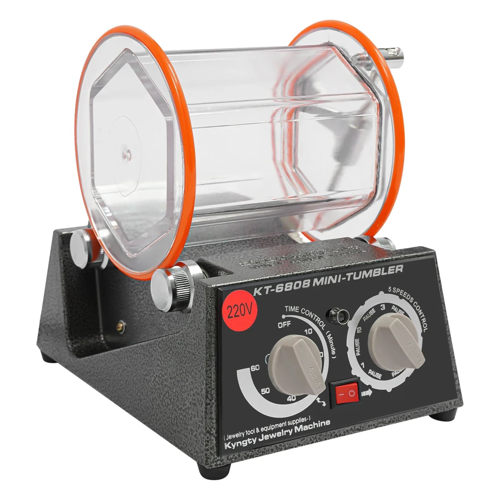 for Electric Polisher,5-speed Control Gold Silver Jewelry Polishing Machine,with Timer Knob, Forward/reverse Switch