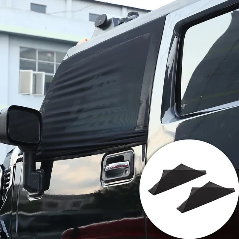 For Hummer H2 2003-2007 Car Window Curtain Sunshade Mosquito Protection Insect Net Windows Can Be Opened Car Accessories 2Pcs