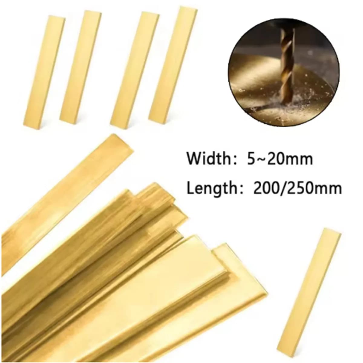 Brass Metal Plate, Brass Block 5mm 6mm 8mm 10mm 20mm 30mm 40mm 50mm 60mm