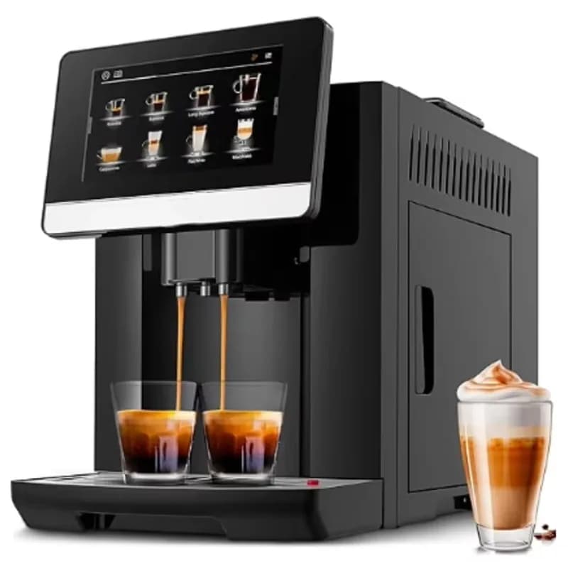 Automatic Electric Espresso and Cappuccino Machine for 2026 Hot Sale 20 Drinks 7 Inch Touchscreen 19 Bar Pump for Hotels and