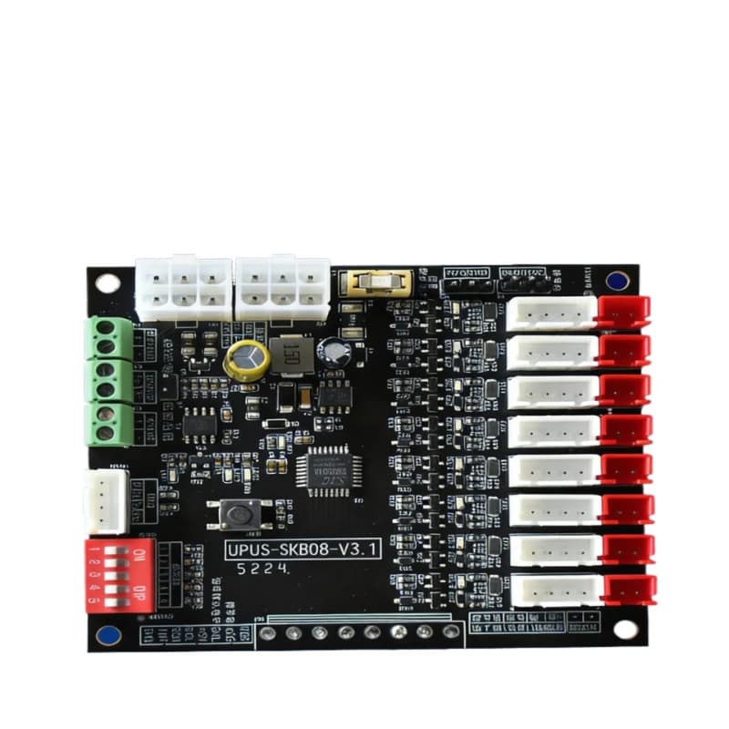 8-Way lock control board RS485 communication 12-24V with unlocking feedback