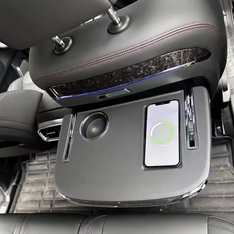 Car Rear Table Multi-functional Wireless Charging Folding Table Fit for JETOUR Traveler T2  Auto Interior Modification Parts
