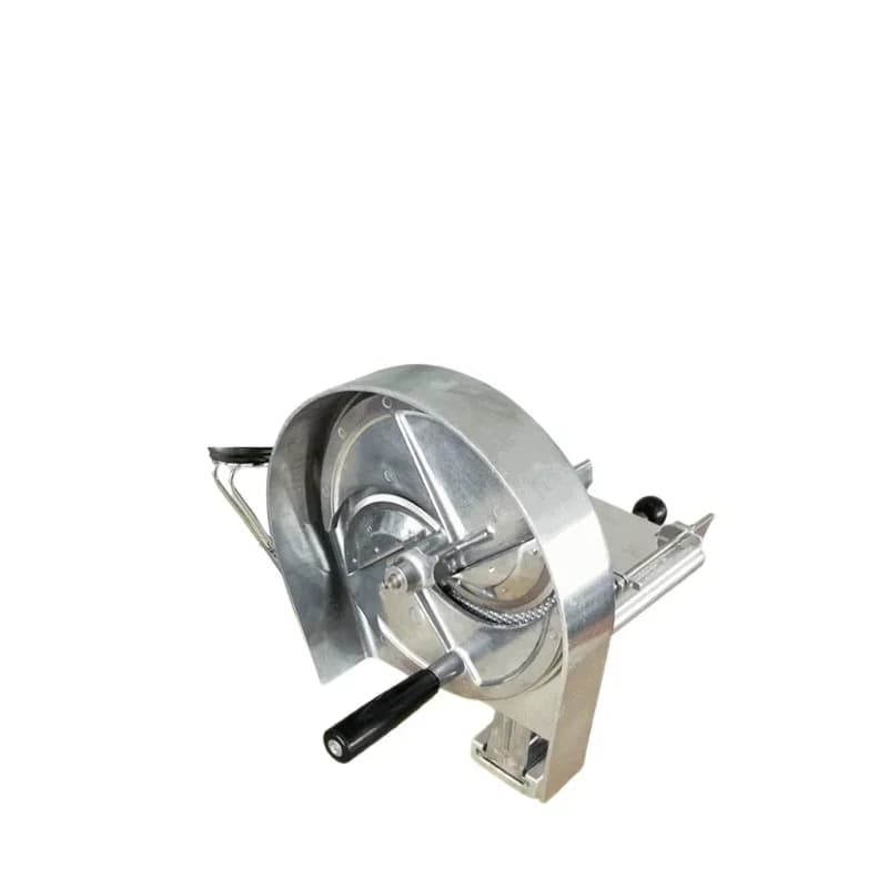 Hand-cranked vegetable shredding slicer, manual slicing with adjustable thickness