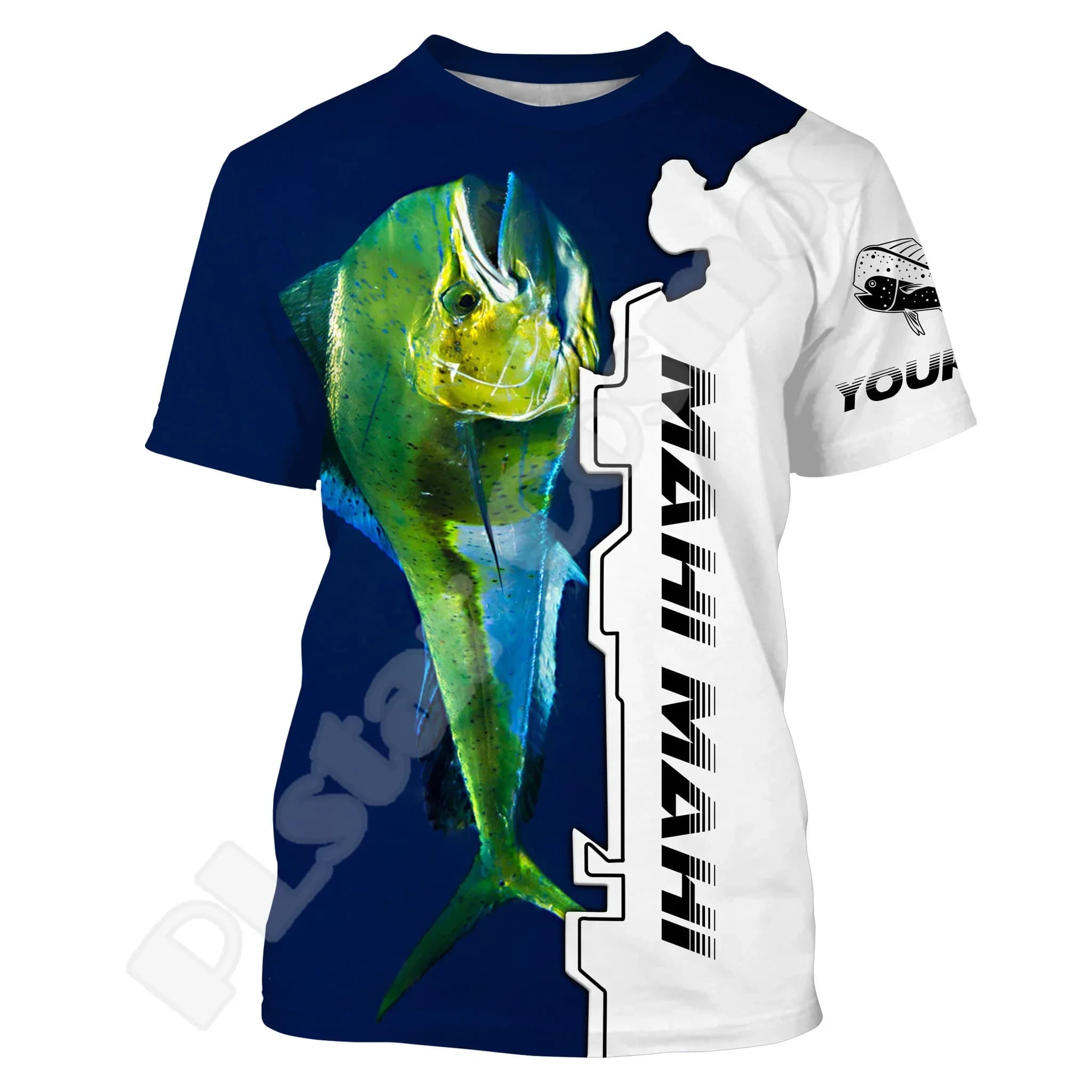 NewFashion Custom Name Tuan Fishing Mahi Fisher Tattoo Retro 3DPrint Streetwear Summer Casual Harajuku Short Sleeves T-Shirts X3