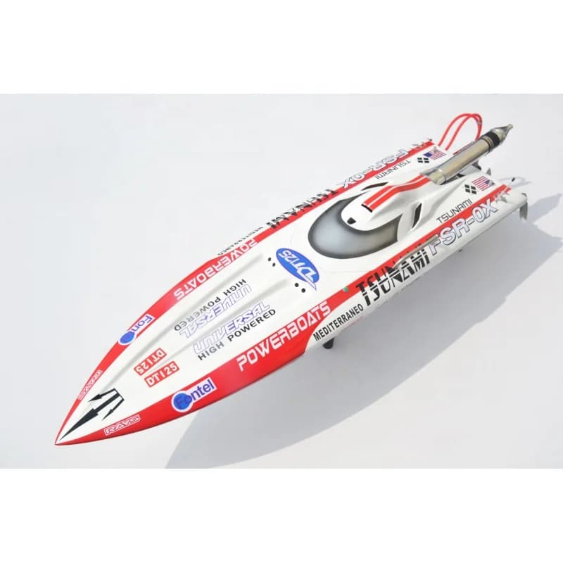 49" Giant DT125 Tsunami FSR OX Radio Control Gas Powered Boat Hobby Fiber Glass Racing ARTR Boats Gas Engine 30CC